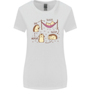 Funny, Hedgehog Eat Sleep Repeat Lover Womens Wider Cut T-Shirt White