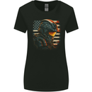 Futuristic USA Space Pilot Astronaut Womens Wider Cut T-Shirt Black