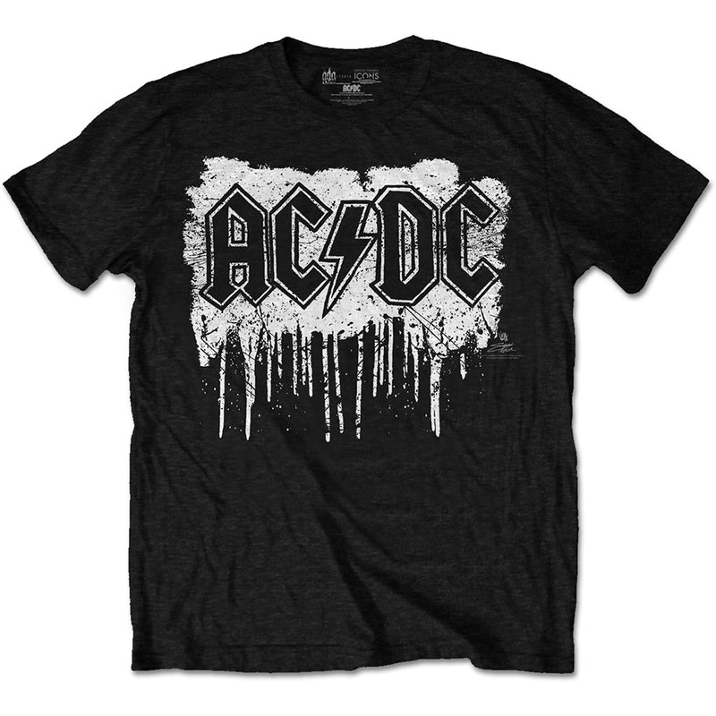 AC/DC dripping with excitement mens black band t-shirt rock tee