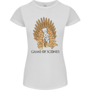 Game of Scones Funny Movie Parody GOT Womens Petite Cut T-Shirt White