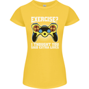 Gamer I Thought Said Extra Lives Gaming Womens Petite Cut T-Shirt Yellow