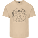 Gaming Vitruvian Gamer Funny Video Games Mens Cotton T-Shirt Tee Top Sand