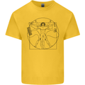 Gaming Vitruvian Gamer Funny Video Games Mens Cotton T-Shirt Tee Top Yellow