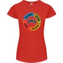 Gamming Eat Sleep Game Repeat Gamer Womens Petite Cut T-Shirt Red