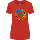 Gamming Eat Sleep Game Repeat Gamer Womens Wider Cut T-Shirt Red