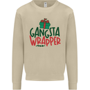 Gangsta Wrapper Funny Christmas Present Mens Sweatshirt Jumper Sand