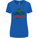 Gangsta Wrapper Funny Christmas Present Womens Wider Cut T-Shirt Royal Blue