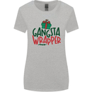 Gangsta Wrapper Funny Christmas Present Womens Wider Cut T-Shirt Sports Grey