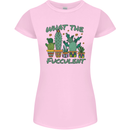 Gardening Fucculent Funny Plant Botanist Womens Petite Cut T-Shirt Light Pink
