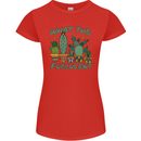 Gardening Fucculent Funny Plant Botanist Womens Petite Cut T-Shirt Red