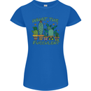 Gardening Fucculent Funny Plant Botanist Womens Petite Cut T-Shirt Royal Blue