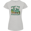 Gardening Fucculent Funny Plant Botanist Womens Petite Cut T-Shirt Sports Grey