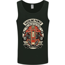Gasoline Power Biker Motorcycle Motorbike Mens Vest Tank Top Black