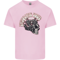 Gasoline Soul Biker Skull Motorbike Chopper Mens Cotton T-Shirt Tee Top Light Pink