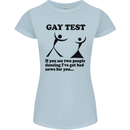 Gay Test Funny LGBT Womens Petite Cut T-Shirt Light Blue