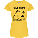 Gay Test Funny LGBT Womens Petite Cut T-Shirt Yellow