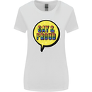 Gay and Proud LGBT Pride Awareness Womens Wider Cut T-Shirt White