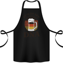 German Beer It's in My DNA Funny Germany Cotton Apron 100% Organic Black