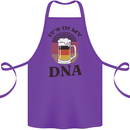 German Beer It's in My DNA Funny Germany Cotton Apron 100% Organic Purple