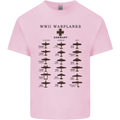 German War Planes WWII Fighters Aircraft Mens Cotton T-Shirt Tee Top Light Pink