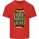 Germany Octoberfest German Beer Alcohol Mens Cotton T-Shirt Tee Top Red