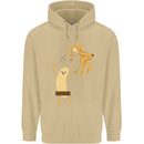 Get Naked Censored Banana Funny Mens 80% Cotton Hoodie Sand