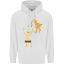 Get Naked Censored Banana Funny Mens 80% Cotton Hoodie White