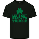Get Ready to Stumble St. Patrick's Day Mens Cotton T-Shirt Tee Top Black