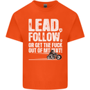 Get out of My Way Funny Biker Motorcycle Mens Cotton T-Shirt Tee Top Orange