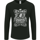 Get up Stand up Reggae Music Mens Long Sleeve T-Shirt Black