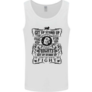 Get up Stand up Reggae Music Mens Vest Tank Top White