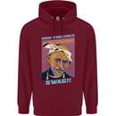Ghandi Parody Gangsta Rap Music Hip Hop Childrens Kids Hoodie Maroon