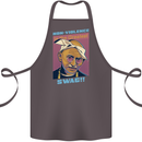 Ghandi Parody Gangsta Rap Music Hip Hop Cotton Apron 100% Organic Dark Grey