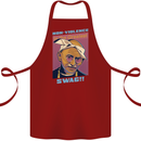 Ghandi Parody Gangsta Rap Music Hip Hop Cotton Apron 100% Organic Maroon