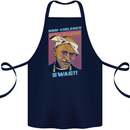 Ghandi Parody Gangsta Rap Music Hip Hop Cotton Apron 100% Organic Navy Blue