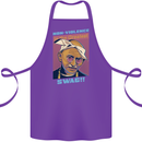 Ghandi Parody Gangsta Rap Music Hip Hop Cotton Apron 100% Organic Purple