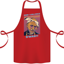 Ghandi Parody Gangsta Rap Music Hip Hop Cotton Apron 100% Organic Red