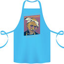 Ghandi Parody Gangsta Rap Music Hip Hop Cotton Apron 100% Organic Turquoise