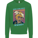 Ghandi Parody Gangsta Rap Music Hip Hop Kids Sweatshirt Jumper Irish Green
