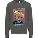 Ghandi Parody Gangsta Rap Music Hip Hop Kids Sweatshirt Jumper Storm Grey