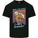 Ghandi Parody Gangsta Rap Music Hip Hop Kids T-Shirt Childrens Black