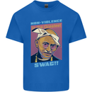 Ghandi Parody Gangsta Rap Music Hip Hop Kids T-Shirt Childrens Royal Blue