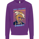 Ghandi Parody Gangsta Rap Music Hip Hop Mens Sweatshirt Jumper Purple