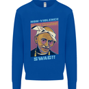 Ghandi Parody Gangsta Rap Music Hip Hop Mens Sweatshirt Jumper Royal Blue