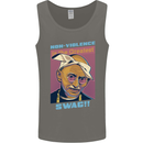Ghandi Parody Gangsta Rap Music Hip Hop Mens Vest Tank Top Charcoal