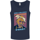 Ghandi Parody Gangsta Rap Music Hip Hop Mens Vest Tank Top Navy Blue