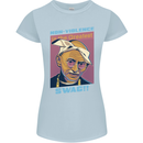 Ghandi Parody Gangsta Rap Music Hip Hop Womens Petite Cut T-Shirt Light Blue
