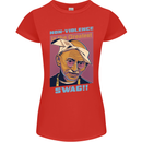 Ghandi Parody Gangsta Rap Music Hip Hop Womens Petite Cut T-Shirt Red