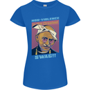 Ghandi Parody Gangsta Rap Music Hip Hop Womens Petite Cut T-Shirt Royal Blue