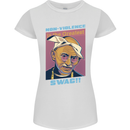 Ghandi Parody Gangsta Rap Music Hip Hop Womens Petite Cut T-Shirt White